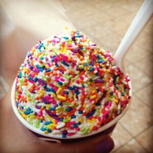 Ice cream with sprinkles