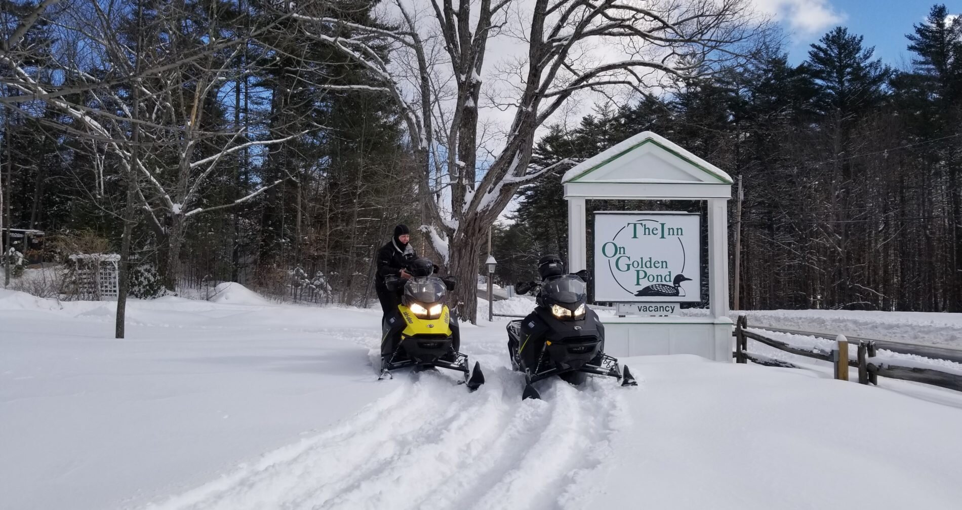 Snowmobiling at Inn On Golden Pond