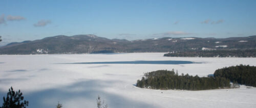 Newfound Lake in winter